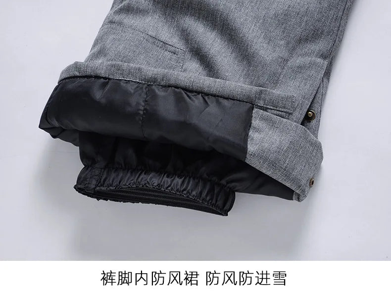 Cheap Women's and Men's Ice Snow Pants Outdoor Snowboarding Clothing Strap Trousers Skiing Suit Wear 10K Waterproof