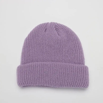 Winter Warm Beanies Casual Short Thread Hip Hop Hat Adult Men Female Knitted Skull Cap Elastic Unisex