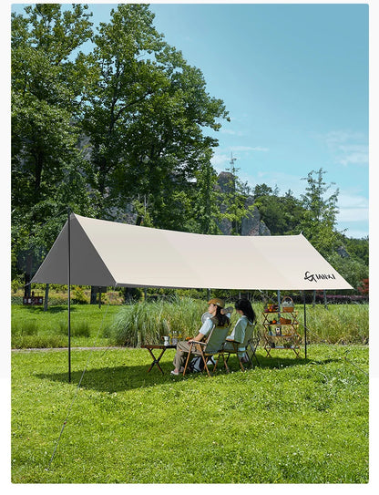 GIANXI Summer Ultralight Outing Camping Awning Gathering Picnic Rectangular Tent Portable Family Outdoor Beach Sunshade