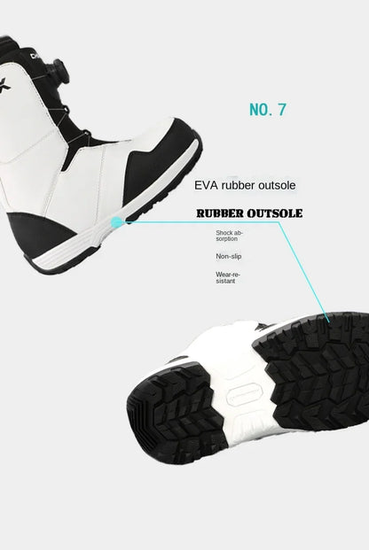 2025 Ski Snowboarding Shoes Man Snow Boots Warm Anti Boots Women Wire Buckle Models Fast Wear Skiing Shoes Men Winter Equipment