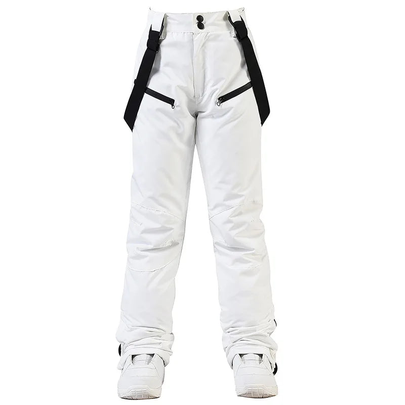 Women's and Men's Ski Pants Windproof Waterproof Snowboarding Pants Winter Outdoor Warm Snow Sports Pants Men Women Skiing
