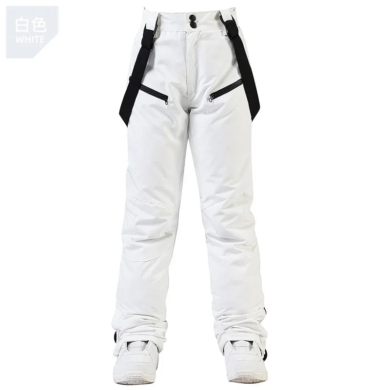 Women's and Men's Ski Pants Windproof Waterproof Snowboarding Pants Winter Outdoor Warm Snow Sports Pants Men Women Skiing