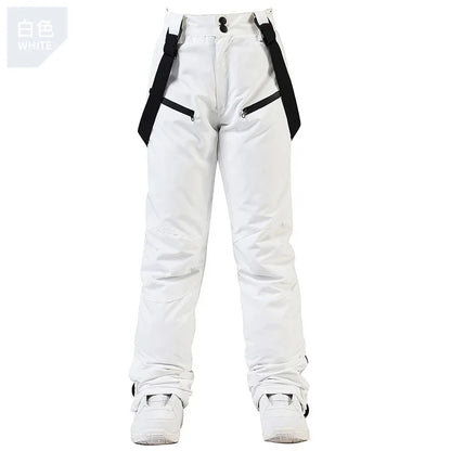 Women's and Men's Ski Pants Windproof Waterproof Snowboarding Pants Winter Outdoor Warm Snow Sports Pants Men Women Skiing