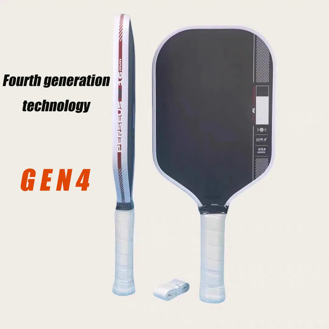 Perseus Pro IV BEN JOHNS Thickness TFP Foam GEN4 Core Thermoformed Toray T700 Carbon Fiber Pickleball Paddles
