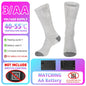 Winter Heated Sock Rechargeable Battery Stocking Men Women Electric Heating Ski Socks Sports Thermal Warmer Foot