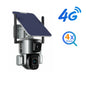 4K 8MP Dual Lens Solar Camera 10X/4X Zoom 4G SIM/WIFI Security Outdoor Camera Humanoid Tracking Color Night Vision Camera Solar
