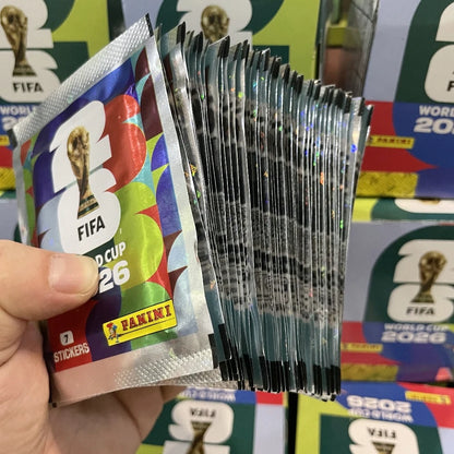 Panini FIFA 2026 World Cup Collectible Sticker Full Box 50 Packs Soccer Trading Stickers, Football Fan Collection Souvenir Gift