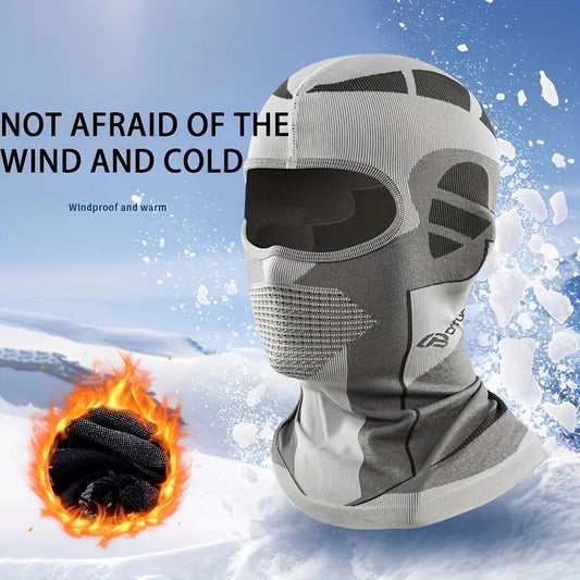 1pc Thickened Winter Sports Cap Ski Head Cover & Motorcycle Face Mask Adjustable Fit Windproof & Cold-Resistant