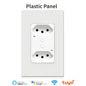 Melery Brazil WiFi Smart Wall Socket USB Tuya Electrical Plug Outlet PC/Glass Panel Alexa Google Home,Whole House Intelligence