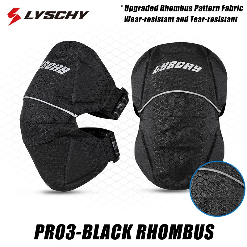 LYSCHY Motorcycle Knee Pads Summer Breathable Protective Motocross Kneepad Night Reflective Motorbike Racing Guards Protection
