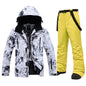 Winter -30 Degree Ski Suit For Men Windproof Waterproof Thick Warm Skiing Jacket Snow Pants Outdoor Male Snowboarding Clothing