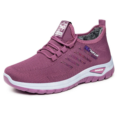 2025 Cotton Shoes for Women's Winter New Style Plush Thick Straps Versatile Cotton Boots Anti Slip Comfortable Plus Size 36-43