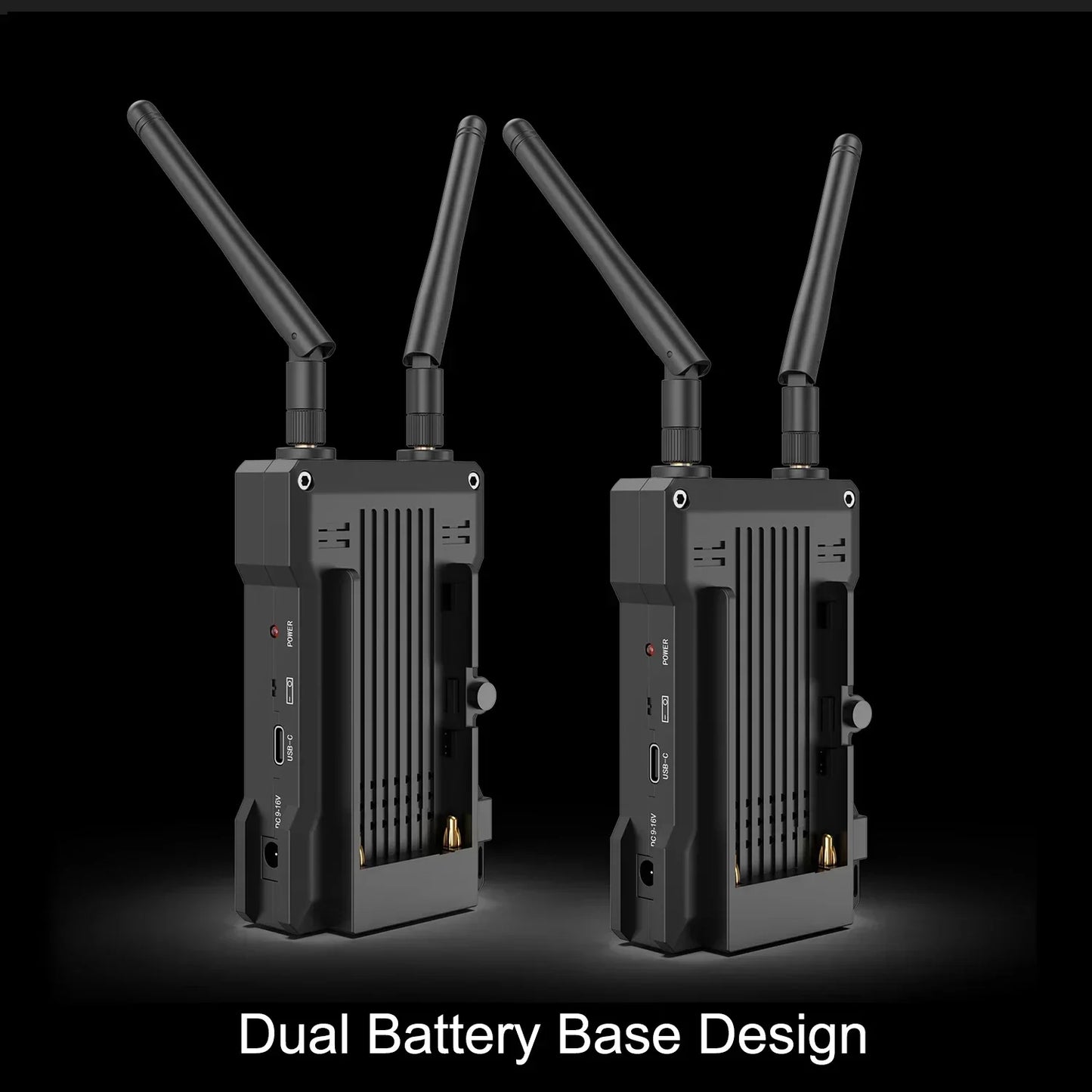 200m 4K Wireless HDMI Extender Dual Display Video Transmitter and Receiver Support Battery Switcher DSLR Camera Laptop PC To TV