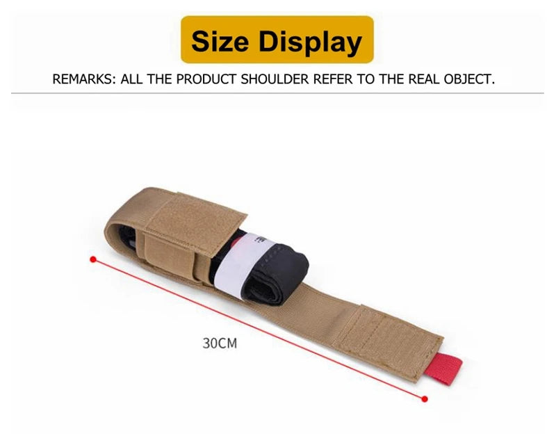 Tactical Outdoor Molle Scissor Bag Medical Shears Pouch Multifunctional Tourniquet Holder Storage Bag Case Flashlight Holster