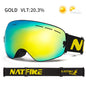 Snowboard Ski Goggles for Men Women UV400 Protection Anti-Fog Ski Glasses Ski Mask Big Face Snow Glasses Skiing Eyewear