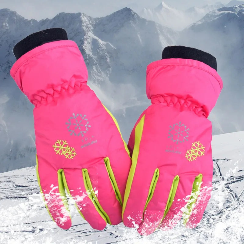Outdoor Sport  Skiing Gloves Windproof Men Women Kids Winter Warm Ski Gloves Mittens Waterproof Skiing Breathable Air S/M/L/XL