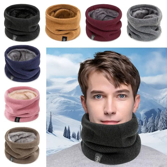 Fleece Neck Gaiter Windproof Warm Face Scarf for Men Women Winter Balaclava Tube Scarf Cold Weather Outdoor Ski Mask Hood