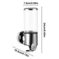 Hotel Soap Dispenser Manual Press Wall-mounted Punch-free Shower Gel Shampoo Hand Sanitizer Box Bathroom Decoration Accessories