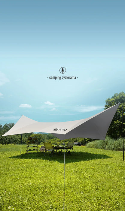 GIANXI Summer Ultralight Outing Camping Awning Gathering Picnic Rectangular Tent Portable Family Outdoor Beach Sunshade
