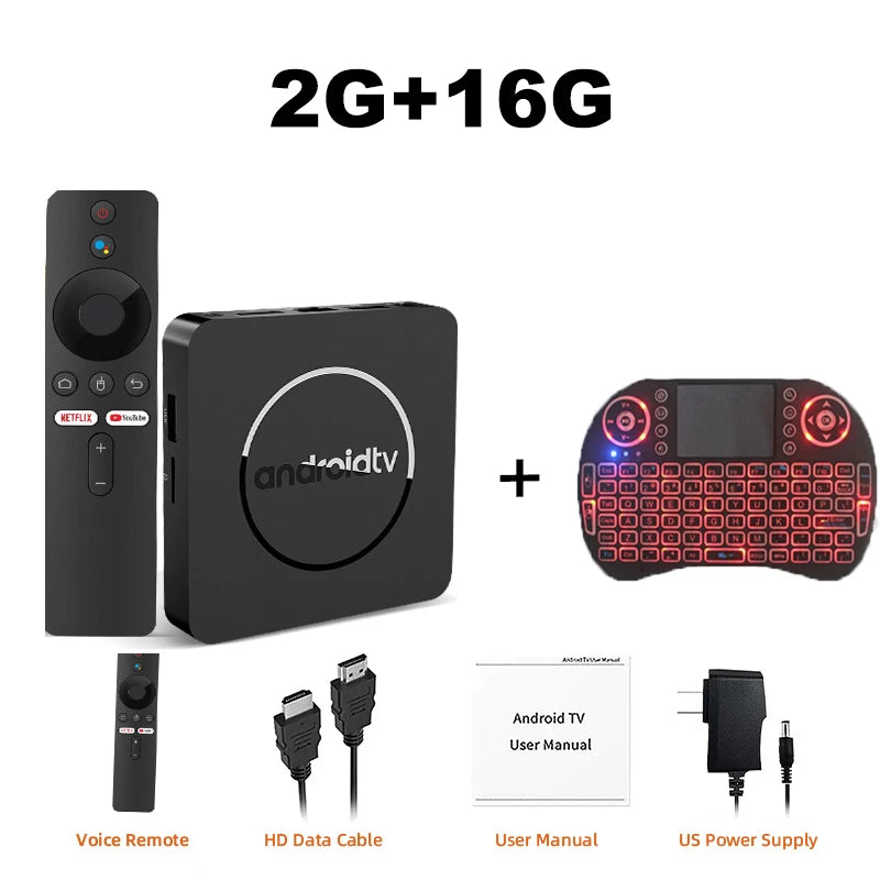 Q10 Android14 8K HDR10+ Smart TV Box Allwinner H313 128G Dual Wifi BT5.0 Set Top Box Media Player with Google Voice AssistantStreaming & Home Media PlayersGoWisse.com