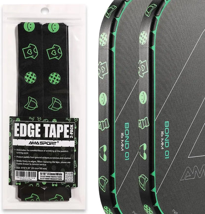 Pickleball Paddle Protection Tape - Paddle Head Edge Guard - Racket Edge Protection Tape -Pickleball Lead Tape- 2 Units Pack