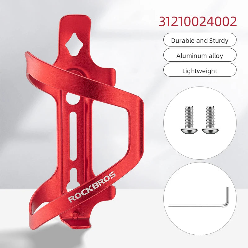 ROCKBROS Bicycle Bottle Cages Aluminium Alloy Cycling Water Bottle Holder Ultralight Cup Bracket Mount MTB Road Bike Accessories
