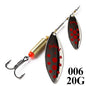 FISH KING Fishing Spinner Blade Metal Lure Double Spinnerbait Hard Artificial Lure Jig Items 115mm 20g