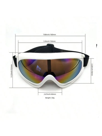 1pc Large Frame Polarized Ski Goggles For Men And Women, Windproof Snowproof UV Protection Anti-Fog Snowboard Goggles For Outdoo