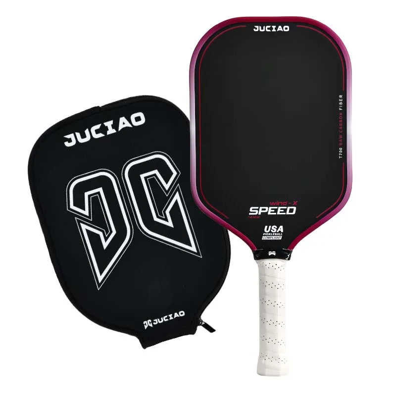 JUCiAO Gen3 Thermoformed T700 Raw Carbon Fiber Pickleball Paddle For Power & Spin (16MM)