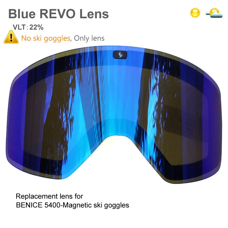 Ski Goggles with Magnetic Double Layer Yellow Lens Skiing Anti-fog UV400 Snowboard Goggles Men Women Ski Glasses Eyewear Set