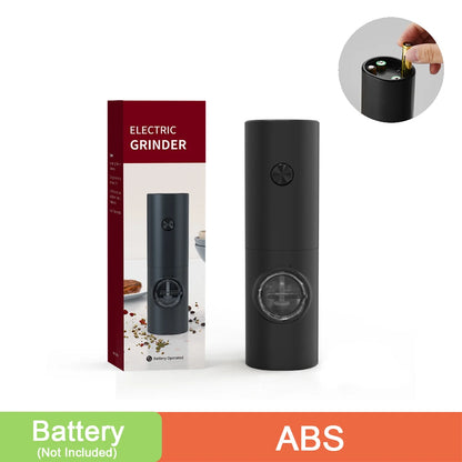 Rechargeable Electric Salt And Pepper Grinder Set With LED USB Charging Base Stainless Steel Automatic Spice Grinder Pepper Mill
