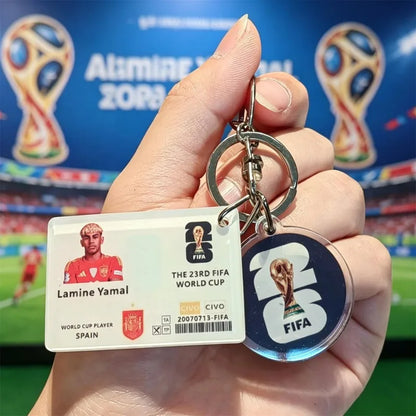 FIFA Official 2026 World Cup Trophy Keychain Authentic World Cup Merchandise Football Fan Gift Pendant