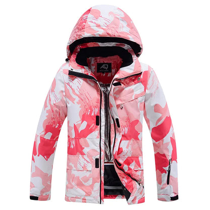 New Fashion Letter Women Ski Suit Winter Windproof Waterproof Snowboarding Jacket and Pants Snow Walking Clothes Female Snowsuit