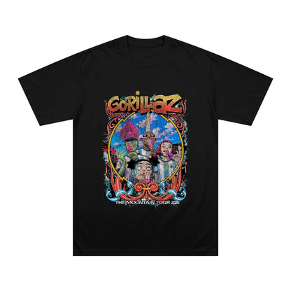 THE MOUNTAIN TOUR 2026 T Shirts Gorillazs Football World Cup Fashion High Street Streetwear Summer Unisex Pure Cotton Loose Tees