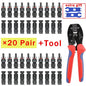 200/100/40/20/10 Pcs Photovoltaic Solar Connectors - 1000V 30A, 2.5/4/6mm² for PV/MC Cable, Panel Connectors Kit