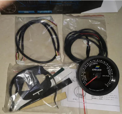 7 Color Car GReddi LCD Digital Display Turbo Boost Water Temp Oil Temp Oil Press Racing Meter Fuel Pressure Air Fuel Ratio Gauge