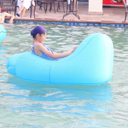 Portable inflatable lounge chair, lazy lounge chair, comfortable outdoor inflatable sofa, breathable inflatable bed, waterproof