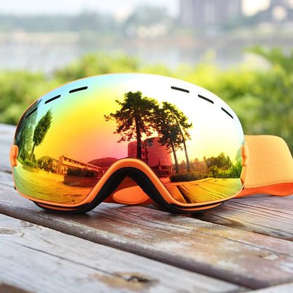 PHMAX Ski Goggles Men Snowboard Glasses Women Winter Outdoor Snow Sunglasses UV400 Double Layers Lens Anti-Fog Skiing Goggles
