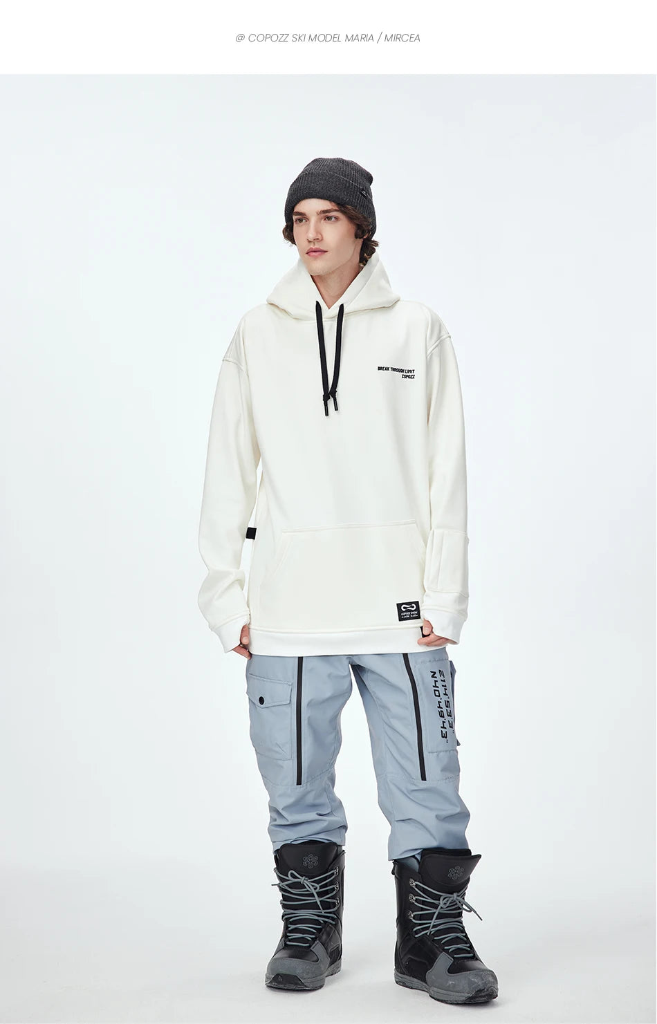 Oversize Ski Hoodie Men Women Warm Windproof Waterproof Snow Hoodie Ski Jacket Skiing Snowboarding Hooded Jackets Ski Equipment
