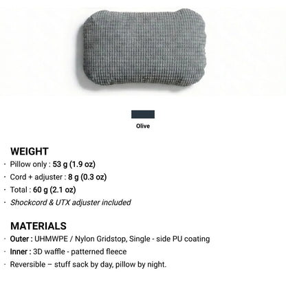 [HODRGEAR] Stuff Sack & Pillow UHMWPE Multifunctional Storage bag Outdoor Camping Headrest 53g Ultralight Hikers