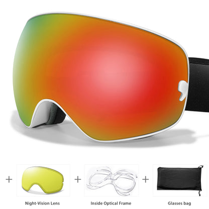 Classics Ski Goggles Double Layers Anti-fog Big Ski Glasses UV400 Skiing Mask Snowboard Men Women Winter Sports Snow Goggles