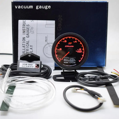 7 Color Car GReddi LCD Digital Display Turbo Boost Water Temp Oil Temp Oil Press Racing Meter Fuel Pressure Air Fuel Ratio Gauge