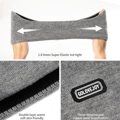 GTUBIKE Winter Unisex Thicken Warm Fur Earmuffs for Men Women Velvet Plush Ear Muffs Protector Outdoor Cycling Skiing, Black