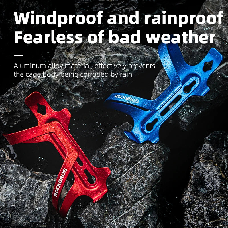 ROCKBROS Bicycle Bottle Cages Aluminium Alloy Cycling Water Bottle Holder Ultralight Cup Bracket Mount MTB Road Bike Accessories