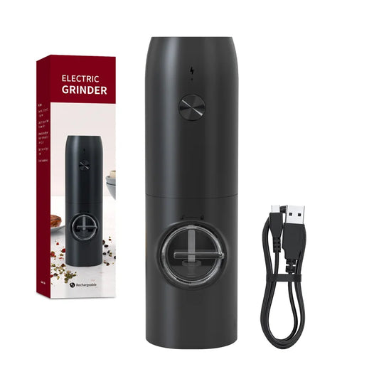 1/2PCS Electric Salt And Pepper Grinder with LED Light Gravity Sensing Adjustable Spice Mills Cordless Automatic Kitchen Gadget