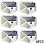 1-12 Pack Solar Lights Outdoor 100 LED Wall Lamp Motion Sensor Lights Waterproof Solar Street Light for Garden Porch Yard Garage