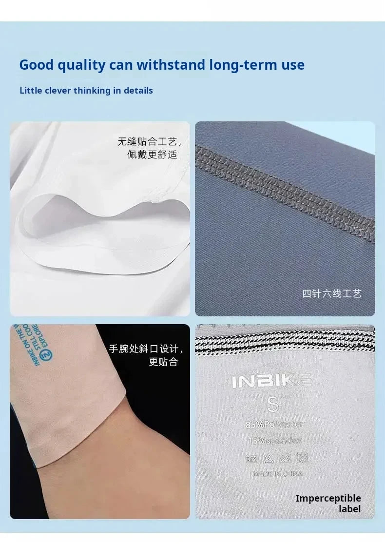 Inbike Arm Sleeve Sunscreen Breathability Sports Protection High Elasticity Bicycle Sleeves Cycling Sleeves Man Uv Protection