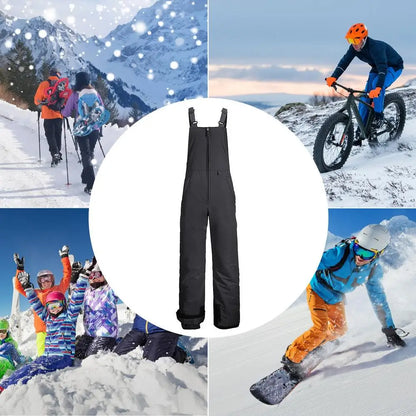 Insulated Ski Pants Overalls Ripstop Warm Insulated Snowboard Overalls Comfortable Snow Bibs Ski Pants For Men & Women S-4XL