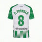 2026/27Men Green White Striped Soccer Jersey Short Sleeve Quick Dry Football Shirt Breathable Sports Shirt Team Training Uniform