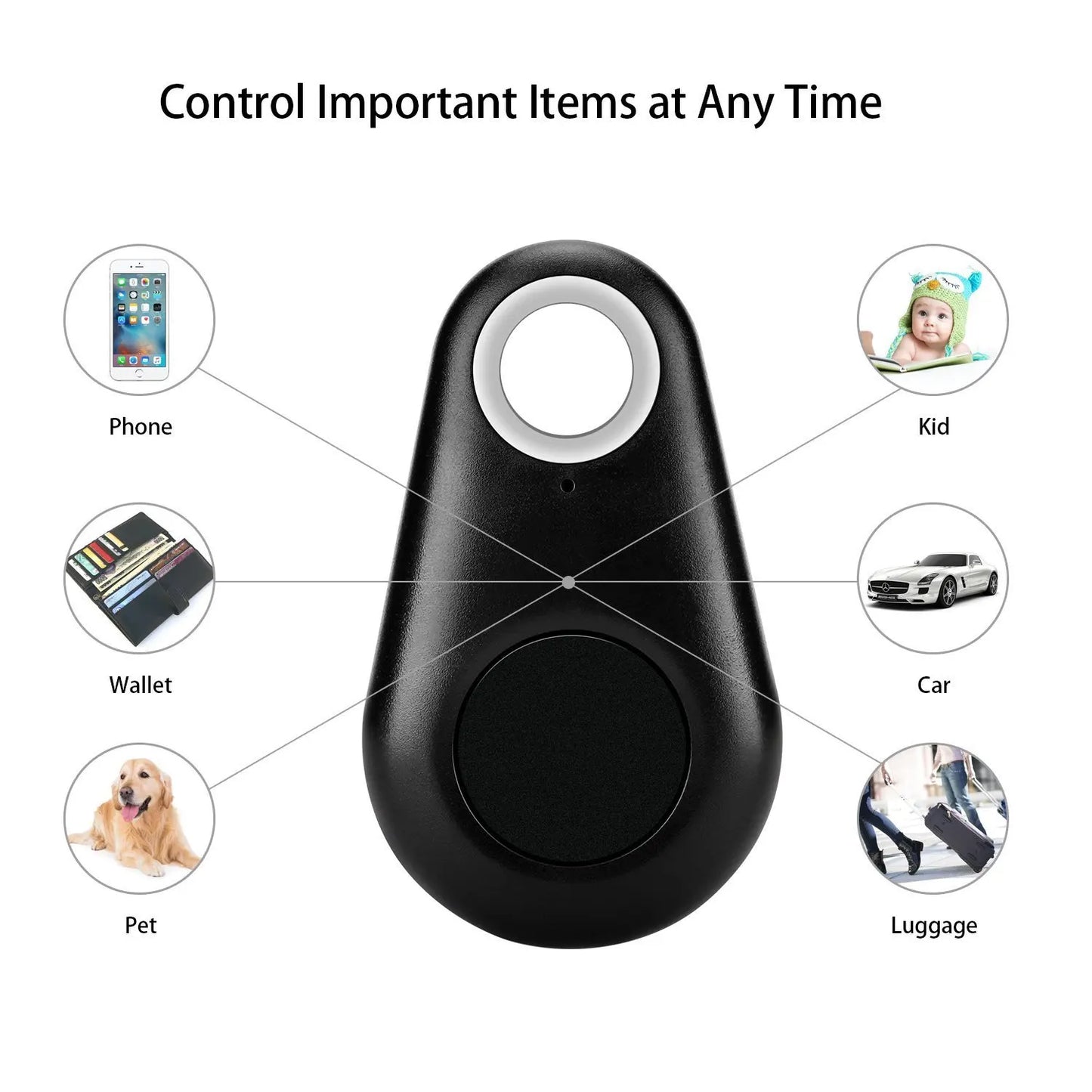 Mini GPS Tracker Anti Loss Finder Wallet Pet Key Tracker Spy Gadget Key Finder Anti Loss Alarm Wireless Location Tracker